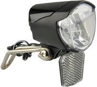 Subzonal-Fischer Phare De Vélo À Dynamo Led 70 Lux Lampe De Vélo Avec Fonction Feu De Position Lumière De Vélo Led Avec Crépuscule Automatique Noir