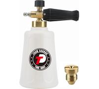 SUBZONAL-Foam Cannon, Lance de Mousse réglable pour Nettoyeur à Pression, Blaster en Mousse pour Lavage de Voiture, buse d'orifice supplémentaire 1,1 mm, 1/4