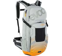 Subzonal-Fr Enduro E-Ride 16 Sac À Dos Pour Vélo Électrique (Compartiment Rembourré Pour Batterie De Rechange, Systeme De Fixation De La Croix, Protecteur Back Liteshield), Gris Pierre/Orange Clair