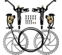 Subzonal-Freins Hydrauliques Vtt 2 Pistons/4 Pistons, Freins À Disques Avant Et Arrière, Freins Hydrauliques Vélo Avec Disques De 160mm/180mm, Force De Freinage À Sec De 610 Nm Pour Vtt, E-Bike, Vélo