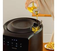 SUBZONAL-Friteuse à Air sans Huile de 5,5L Cecofry Rain Air Fryer, 1550W, Pulvérisateur d'Huile Intégré, Pulvérisation Automatique et Manuelle, Panneau de Commande Tactile, Thermostat, Auto-nettoyage