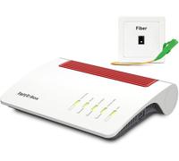 SUBZONAL-FRITZ!Box 5590 Fiber Port WAN 2,5 Gbit/s pour connexion Internet sur modem Wi-Fi 6 3600 Mbit/s Mesh Wi-Fi Base DECT 4 ports LAN Gigabit Version internationale