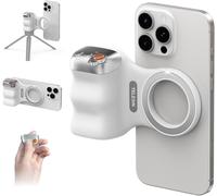 SUBZONAL-Fun Shot Smartphone Handle Grip, Poignée Smartphone avec Détachable Télécommande Bluetooth - Filetage 1/4, Stabilisateur de Poignée pour iPhone Android, Selfies/TikTok