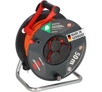 SUBZONAL-Garant V2 Enrouleur de câble, IP44, 50 m, pour l'extérieur, fabriqué en Allemagne, câble de couleur orange, utilisation à court terme en extérieur