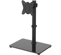 SUBZONAL-GB1005-1, Support TV Pied pour Écrans 17-32 Pouces Courbes Plates Plasma OLED LCD LED, Support TV de Table avec Rotation et Hauteur Réglable, Jusqu'à 10 kg, VESA Max 100 x 100 mm