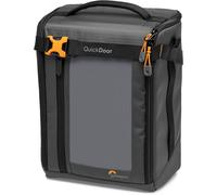 SUBZONAL-Gearup Creator Box Extra Large II, Sac pour Appareil Photo sans Miroir et Reflex Numérique, Sacoche avec Accès Quickdoor, Tissu Recyclé, Séparations Intérieures Rembourrées Orange, Gris