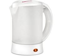 SUBZONAL-Girmi BL04 Bouilloire de voyage, capacité 0,6 l, 600 W, 2 verres inclus, carafe graduée, blanc