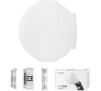 SUBZONAL-Godox Diffuseur dôme MLCD15 avec 3 adaptateurs, diffuseurs lumière Flash en Silicone Pliable, Compatible avec LED Light et Flash Godox V1 V1Pro V860III V850III TT685II