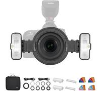 SUBZONAL-Godox MF12-K2 Macro Flash TTL 12W, 2.4G sans Fil X Système, Batterie au Lithium intégrée pour Les Fleurs, Les Insectes, Les Portraits, Compatible avec Nikon, Sony, Canon, Fuji, etc.