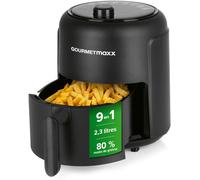 SUBZONAL-GOURMETmaxx Friteuse à air chaud 2,3l Idéal pour frire, griller, rôtir etc. Préparation light et douce Fonction minuterie pour une cuisson précise et arrêt automatique 1000W Noir
