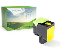 SUBZONAL-Green2Print Toner Jaune 2300 Pages remplace Lexmark 71B0040, 71B20Y0 Toner pour Lexmark CX317DN, CX417DE, CX517DE, CS317DN, CS417DN, CS517DE
