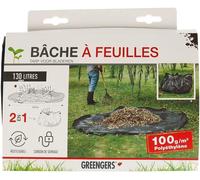 SUBZONAL-Greengers - Sacs à déchets de jardin, Jardin, Bâche pour ramasser feuilles ø220cm, Bâche 2 en 1 pour ramassage déchets verts - 1 Bâche - 3 Poignées renforcées, Refermable, Très pratique - 13