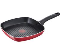 Subzonal-Grill Antiadhésif En Aluminium 26 X 26 Cm, Induction, Gaz Et Four, Avec Indicateur De Cuisson Thermo-Signal, Revêtement Titanium Easy, Poignée Ergonomique En Bakelite