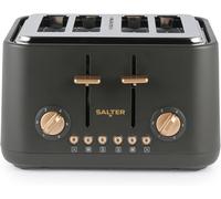 Subzonal-Grille-Pain Pebble 4 Tranches ¿ Fentes Large, Levée Haute, 6 Niveaux De Brunissage, Fentes Auto-Centrantes, Ramasse-Miettes Amovible, Décongeler/Réchauffer/Annuler, Gris Charbon/Or, Ek5823c