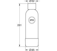 Subzonal-Grohe Blue Fizz 41250l00 Bouteille D'eau 850 Ml, Ne Passe Pas Au Lave-Vaisselle, Fermeture À Baïonnette, Compatible Avec La Machine À Gazéifier Blue Fizz, Blanche