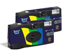 SUBZONAL-GT PHOTO GT27FL Realishot Flash - Pack de 2 Appareil Photo Jetable 35mm avec Flash, 27 Poses, Idéal pour Événements, Voyages et Souvenirs, Compact, Léger et Facile à Utiliser - Gris