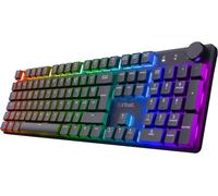 SUBZONAL-GXT 868 Torix Clavier Mécanique sans Fil AZERTY Français, Clavier Gamer Rechargeable RGB 2.4GHz, Batterie 100 Heures, Commutateurs Huano Linéaires, Programmable, PC Portable