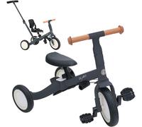 Subzonal-Gyro Tricycle Évolutif 5-En-1 Pour Enfants De 1 À 5 Ans Adaptable Et Modulable Avec Ou Sans Pédales (Gyro, Gris)