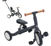 Subzonal-Gyro Tricycle Évolutif 5-En-1 Pour Enfants De 1 À 5 Ans Adaptable Et Modulable Avec Ou Sans Pédales (Gyro, Gris)
