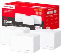 SUBZONAL-Halo H3000X(3-Pack) TP-Link WiFi Mesh Routeur WiFi 6 Bi-Bande AX3000Mbps, Couverture Jusqu'à 650 m², Canaux 160 MHz, 3 Ports Gigabit, Repeteur WiFi, Contrôles Parentaux Puissants