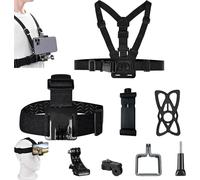 SUBZONAL-Harnais Portable Poitrine pour iPhone Caméra, Support Vlog Body Harness Strap Holder Holder Kit pour GoPro, DJI Osmo Pocket 3 pour l'équitation en extérieur et les retransmissions en direct