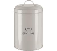 Subzonal-Housewares Boîte De Rangement Pour Nourriture Adore Pets Avec Mention Clever Cat - Couleur : Naturel - 1,2 Litres, Métal, Naturel, 12 Litre