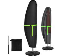 Subzonal-Housse De Parasol, 420d Oxford Housse De Protection Pour Parasol Déporté 280l X 81w Pour Parasol De Jardin À Mât Excentré, Noir