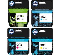 SUBZONAL-IC-Office Pack pour cartouches d'encre HP 903XL Noir et 1 cartouche HP 903 cyan, magenta, jaune OfficeJet 6950, 6951 HP OfficeJet Pro 6960, 6970, 6974 + stylo bille