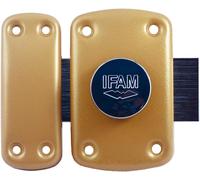 SUBZONAL-IFAM B6/50 (025360) - Verrou de sécurité pour porte, système d'ouverture bouton/clé, levier de 110 mm et 2 tours, 5 clés de points
