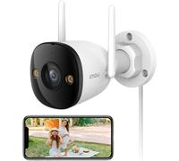 SUBZONAL-Imou Caméra de Surveillance WiFi Extérieure, 3K Caméra IP WiFi 2.4 GHz Étanche avec Vision Nocturne de 30m, Détection de Mouvement AI (Bullet 2C 5MP)