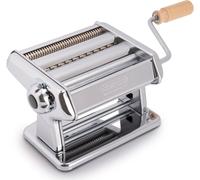 SUBZONAL-Imperia Titania. Machine à pâtes avec coupes intégrées. Fabriqué en Italie. Machine à pâtes fraîches en acier. Laminoir manuel avec manivelle. Crée une feuille pour lasagnes, tagliolini, fet