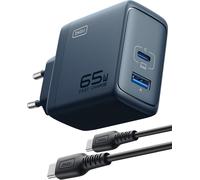 SUBZONAL-INIU 65W Chargeur USB C,GaN ¿ Tech 2-Port USB C-USB A Chargeur Rapide avec, Compact Gain de Place, pour MacBook iPad Pro/Air, iPhone 15 14 13 Pro Max, Galaxy S23 ect.¿Jaune¿