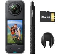 SUBZONAL-Insta360 X4 Pack Luxe - Caméra d'action 360° 8K étanche, vidéo Grand Angle 4K, Perche à Selfie Invisible, protège-objectifs Amovibles, 135 Min d'autonomie, édition IA, stabilisation