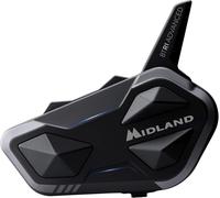 SUBZONAL-Intercom Moto BTR1 Advanced Solo Individuel, Écouteurs Bluetooth sans Fil Casque Moto Étanche IPX6, Portée 1,2Km et Batterie 23H - Anti Bruit, Audio RCF HD Jusqu¿à 4 Personnes Compatible TFT