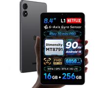 SUBZONAL-iPlay 70 Mini Pro Tablette Android 15 8,4 Pouces, MediaTek Dimensity MT8791, Écran 90Hz, 16Go256Go (1 to), 1920x1200 FHD, Widevine L1, 6050mAh, WiFi6 BT5.4, Caméras 5MP/13MP, 4G LTE