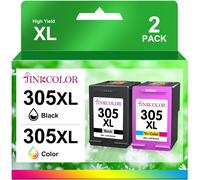 SUBZONAL-JINKCOLOR 305XL Cartouches d'encre Remanufacturées pour HP 305 Noir et Couleur 305 XL pour HP DeskJet 2700 2710 2720 2722 Plus 4100 4120 4130 Envy 6000 6010 6020 6030 6032 Pro 644 00 64 30 6