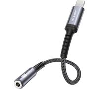 SUBZONAL-JSAUX Adaptateur pour Casque iPhone, Adaptateur Lightning vers 3.5mm Certifié Apple MFi Adaptateur Aux pour iPhone Compatible avec iPhone 14/14 Pro Max/13/13 Pro Max/12/12 Pro Max/11/SE - Gr