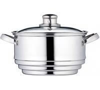 SUBZONAL-KC BLUE Universal Stainless Steel Food Steamer Insert (to Fit 16, 18 and 20 cm Pans)