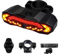 Subzonal-Kiflow - Clignotant Vélo & Alarme Velo Inclus 2 Supports Fixations Feu Arrière Avec Télécommande 5 Modes D¿Éclairage Recharge Usb Etanche, Ultra Lumineux Protection Et Sécurité M