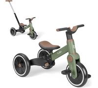 Subzonal-Kikkaboo Tricycle Bébé Évolutif 5 En 1 Flash, Vélo Sans Pédales Et Draisienne Évolutive, Poignée Parentale Réglable, Roues Eva, Cadre En Acier, 1,5 À 4 Ans, Vert