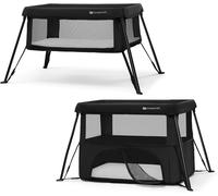 Subzonal-Kinderkraft Cami Lit Parapluie 3 En 1, Lit Bébé Avec Matelas, De La Naissance, Fonction De Parc, Facile À Plier, Un Sac De Voyage Inclus, 2 Niveaux De Matelas, Noir