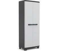 SUBZONAL-Kis 9724000 0616 02 Linear Armoire Haute Plastique Gris Clair/Noir 68 x 39 x 173 cm