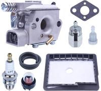 SUBZONAL-Kit Carburateur pour ECHO CS3000 CS3400 CS3450 CS300 Tronçonneuse, ADEFOL Carburateur avec Filtre à Air + Joint + Filtre à Carburant + Tuyau Pièces de Rechange Accessoire