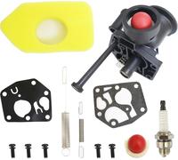 SUBZONAL-Kit de Carburateur pour Briggs & Stratton 499809 498809A 494406 Tondeuse à gazon filtre à air 698369 Ressort de régulateur 691859 692211 Membrane 795083 495770