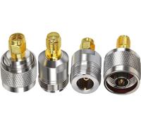 SUBZONAL-Kit de connecteur d'adaptateur coaxial Kit de connecteur SMA vers type N Couvercle Routeur d'antenne N vers SMA Kit d'adaptateur d'antenne SMA 4G Adaptateur SMA vers type N Ensemble de 4 typ