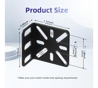 SUBZONAL-Kit de Montage en Rack pour commutateurs de 17,3 Pouces, Oreilles de Rack réglables pour Buffalo Tech, Cisco, NETGEAR, Dell, D-Link, Linksys et TRENDnet, Distance de Trou réglable 13-35mm