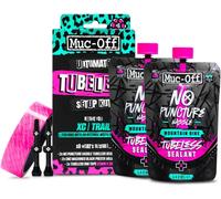 Subzonal-Kit De Montage Muc Off Ultimate Tubeless Pour Vélos Tubeless Ready, X-Country - Comprend Un Fond De Jante, Un Kit De Réparation, Des Valves Tubeless Et Un Produit D'étanchéité.(Le Forfait Pe