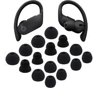 SUBZONAL-Kit d'embouts de Rechange pour Powerbeats Pro, 8 Paires S/M/L/D, 4 Tailles, écouteurs en Silicone Souple pour Casque Powerbeats Pro (Noir)
