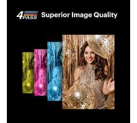 SUBZONAL-Kodak Dock Plus 4Pass Imprimante Photo (10x15cm) + Pack d'accessoires avec 90 Papier Photo (10 Feuilles Initiales + Paquet de 80 Feuilles)