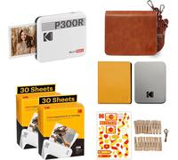 SUBZONAL-KODAK Mini 3 Retro, Imprimante Photo Portable, Impression Rapide, Photos HD, 54 x 86 mmn Bluetooth, Compatible iOS et Android, Pack de 68 Papiers Photo ¿ Blanc